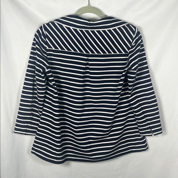 Tuckernuck Navy and White Structured Top size XS - Picture 3 of 3